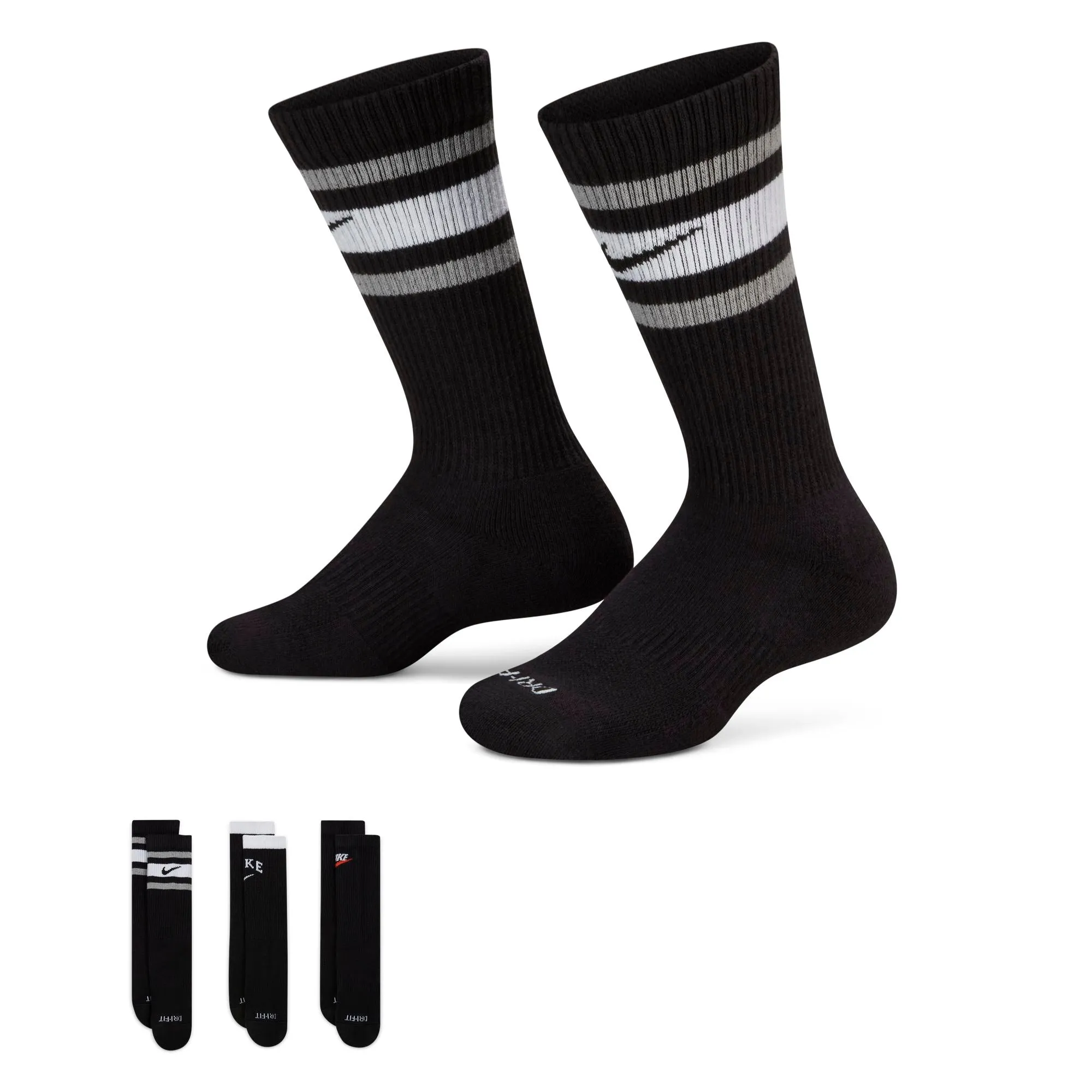 3 Pack Kids Everyday Heritage Crew Socks