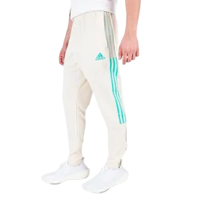 Adidas Men's Tiro Reflective Track Pants - Beige / Cyan