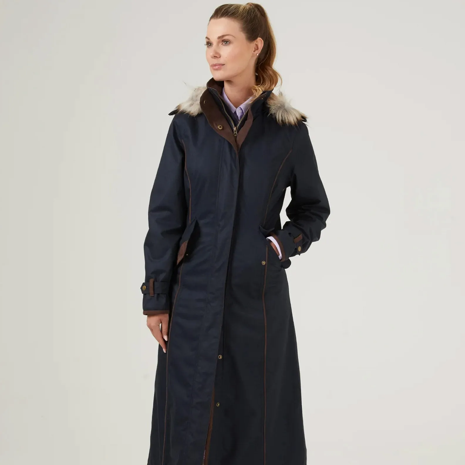 Alan Paine Fernley Ladies Waterproof Long Coat