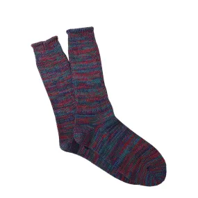 Anonymous Ism 5 Colour Mix Crew Socks Navy