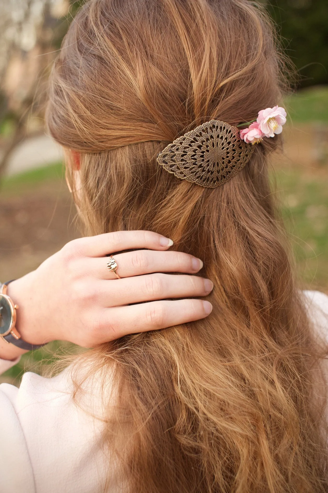 Antique Filigree Barrette