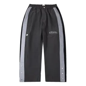 A[S]USL REFLECTIVE LOGO TRACK PANTS-CHARCOAL