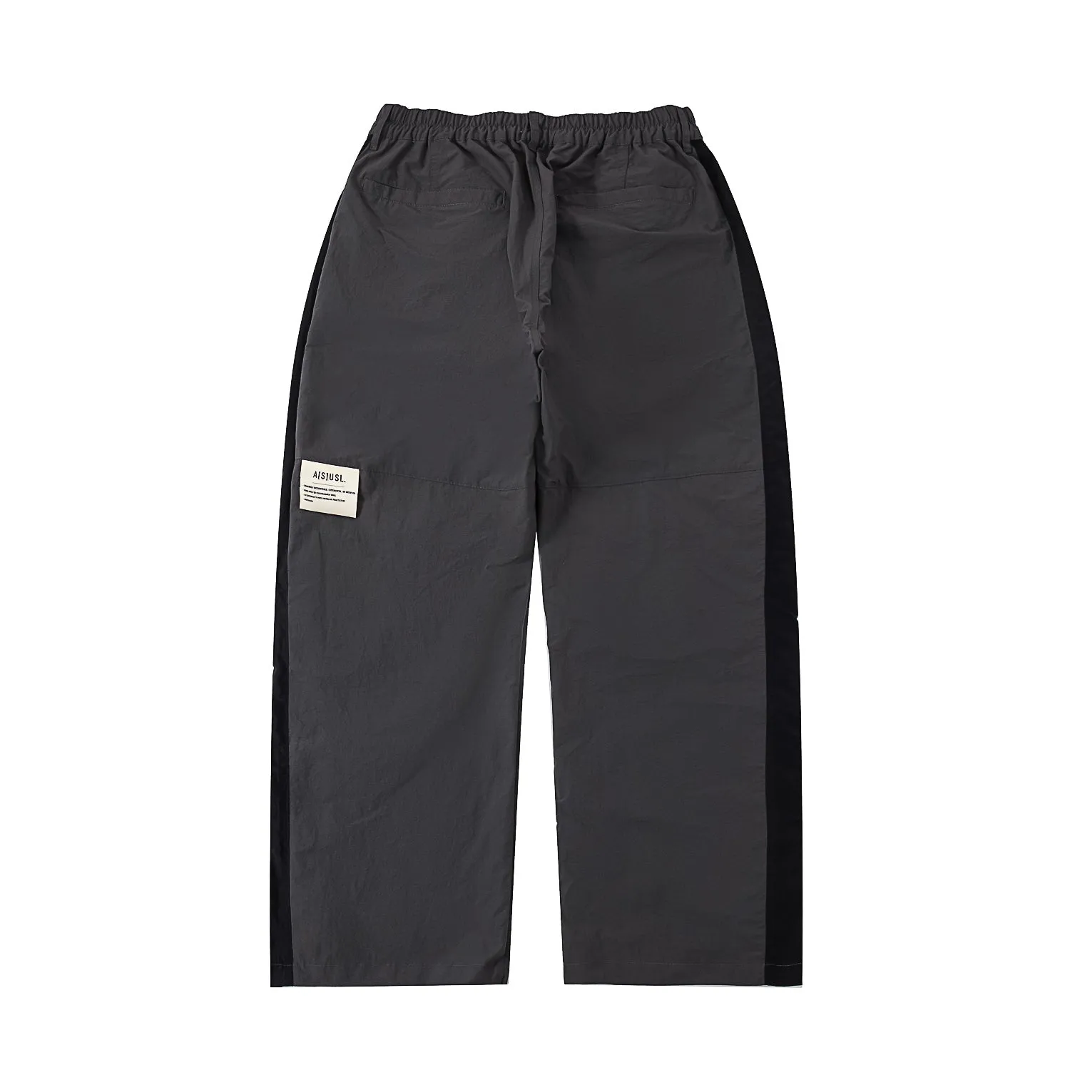 A[S]USL REFLECTIVE LOGO TRACK PANTS-CHARCOAL