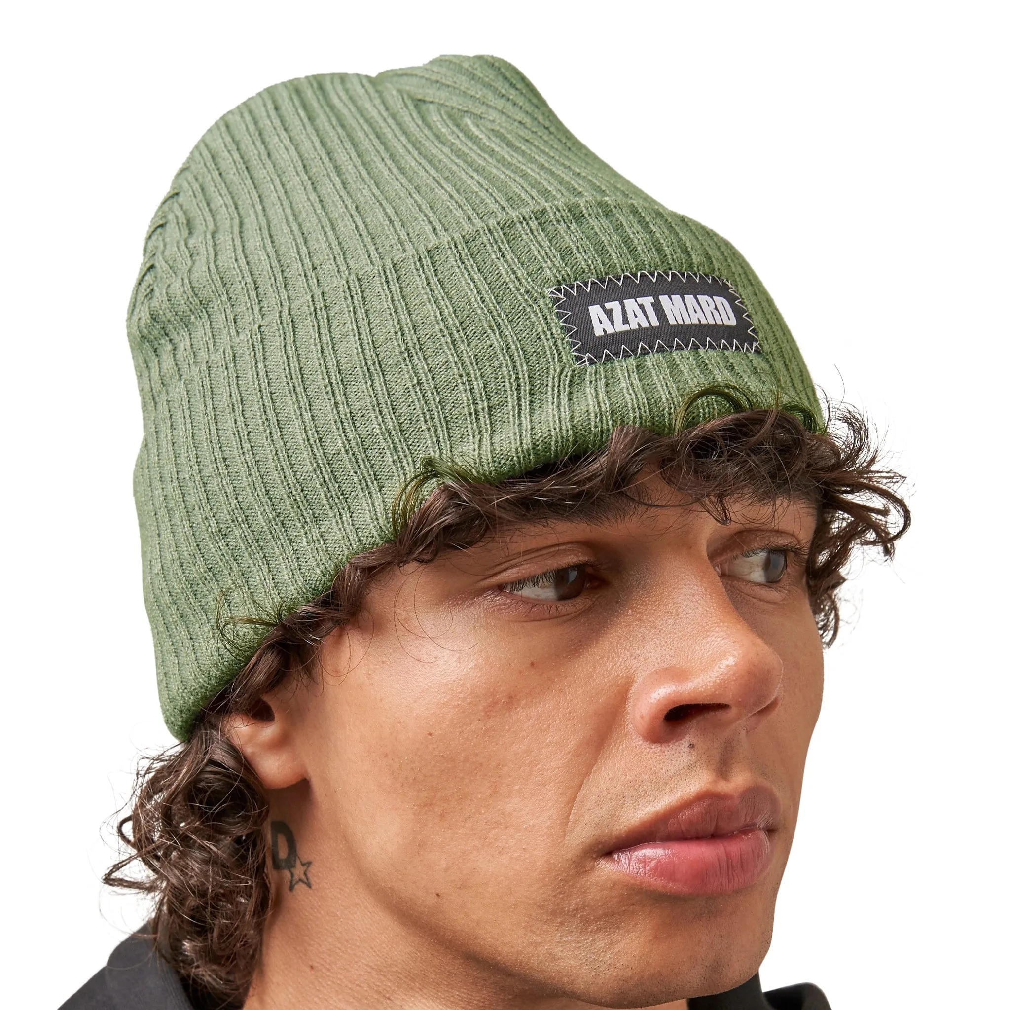 Azat Mard Khaki Beanie Hat