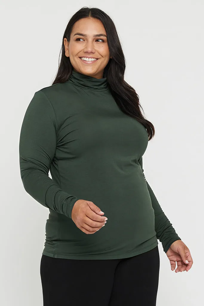 Bamboo Turtle Neck - Forest