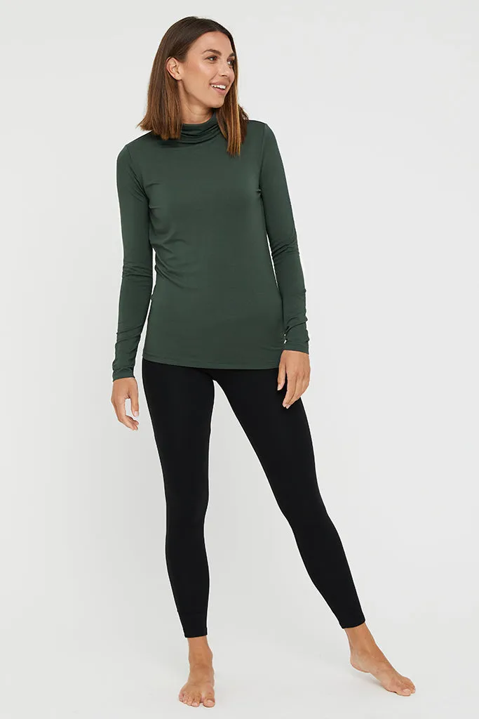 Bamboo Turtle Neck - Forest