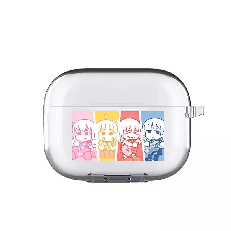 Bocchi The Rock Anime-Inspired AirPods Pro 2 & 1 Wireless Bluetooth Cover Case - Stylish Earphone Accessory for AirPods 3