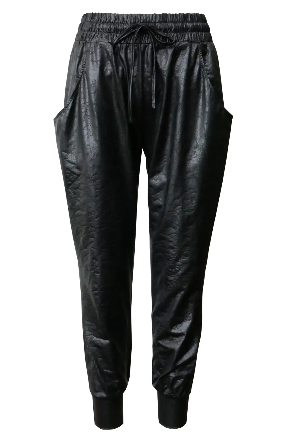 Bubble Black Track Pant