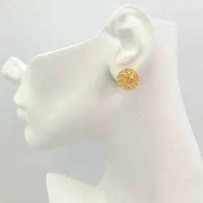 Citrine Round & Citrine Earring Jacket Separates Earrings