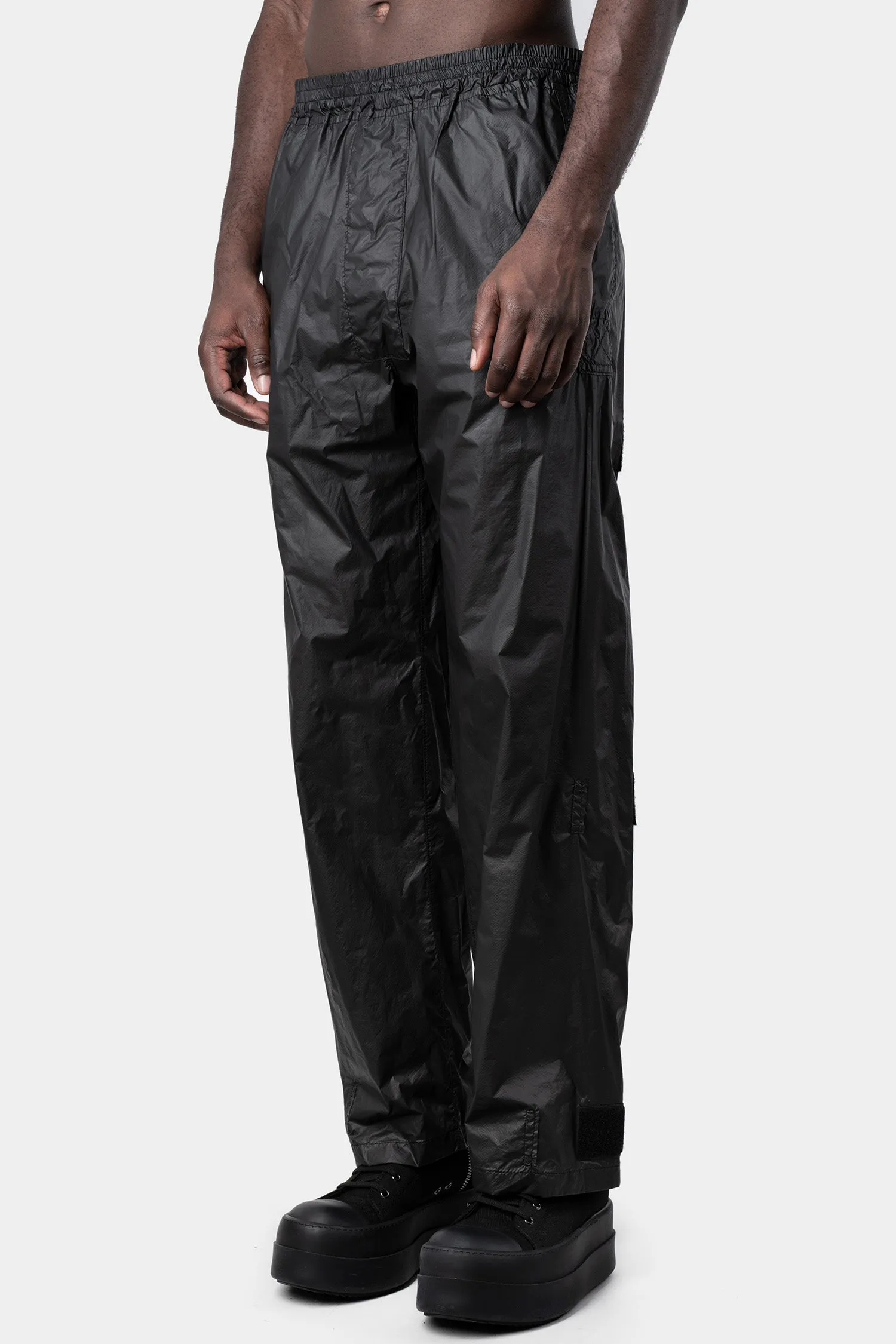 Coated lightweight track pants