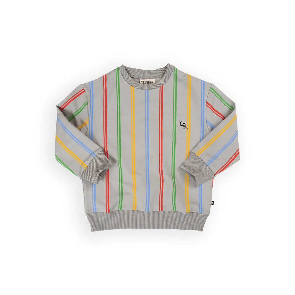 COL59-COLOR STRIPES SWEATER