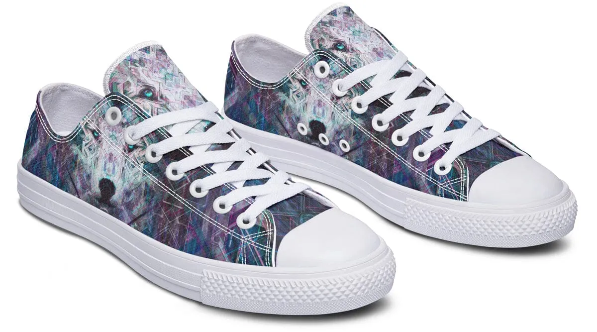 Crystal Wolf Low Top Shoes