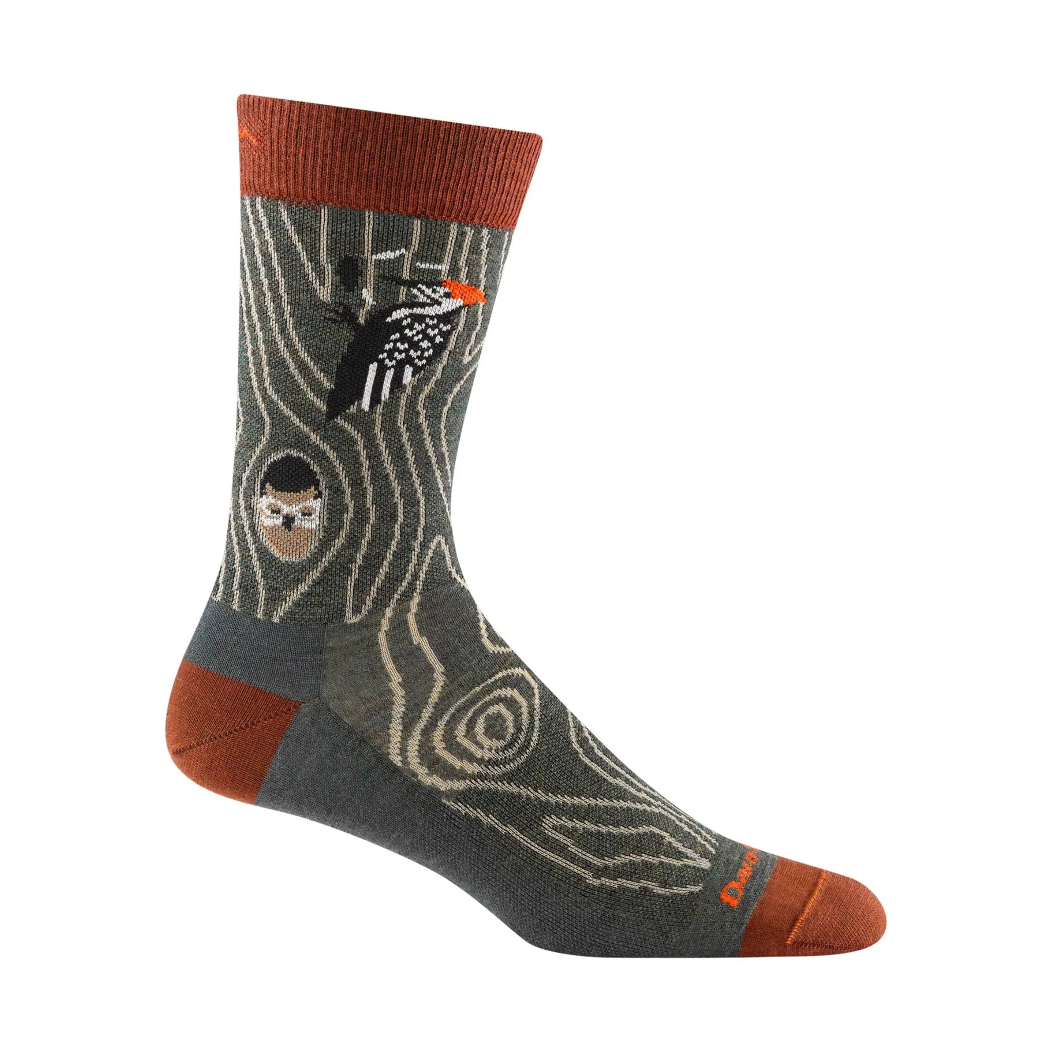 Darn Tough Vermont Men's Woody Crew Lightweight Lifestyle Sock - Forest