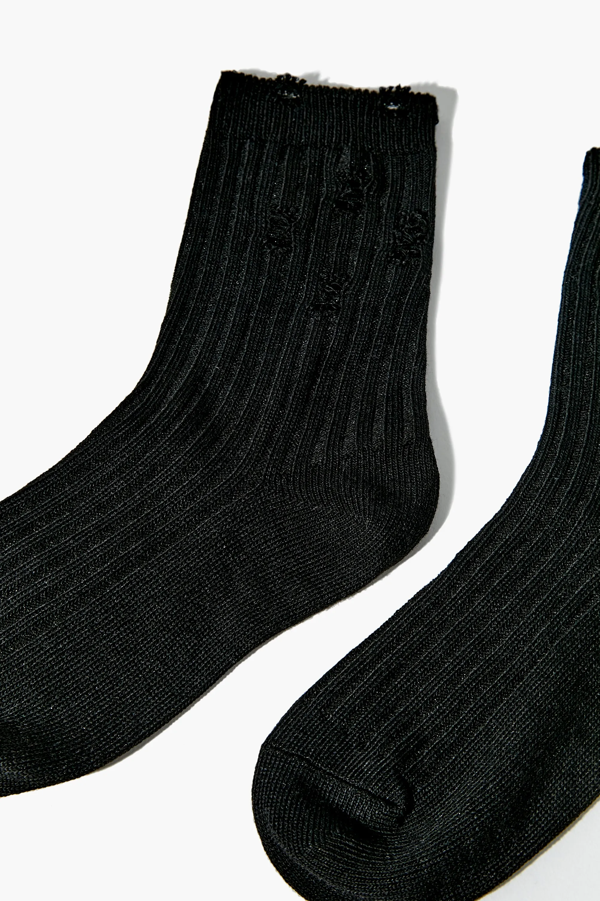 Distressed Crew Socks