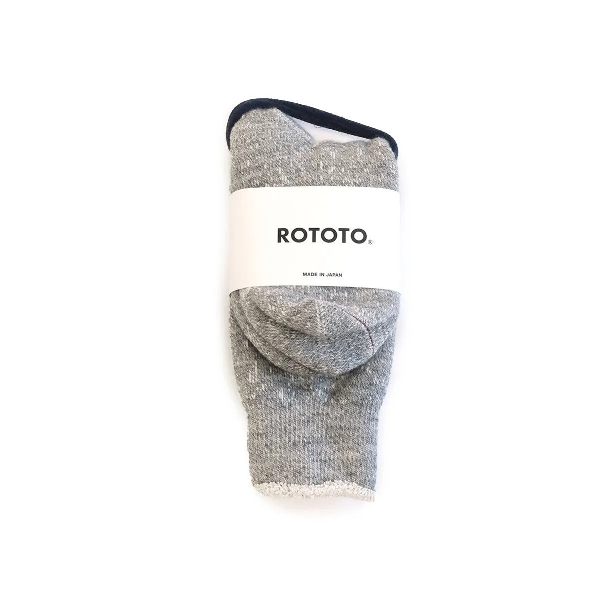 Double Face Merino   Cotton Socks - Light Grey