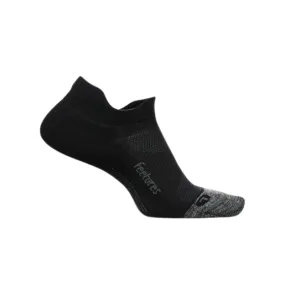 Feetures Elite Light Cushion No-Show Tab Black Socks