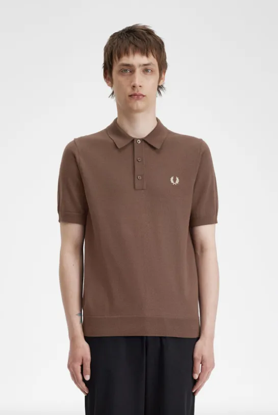 Fred Perry Classic Knitted Shirt/Carrington Brick - New SS24