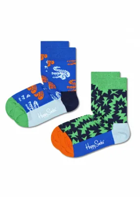 HAPPY SOCKS  CHAUSSETTES KCOD02 6300 croco marine