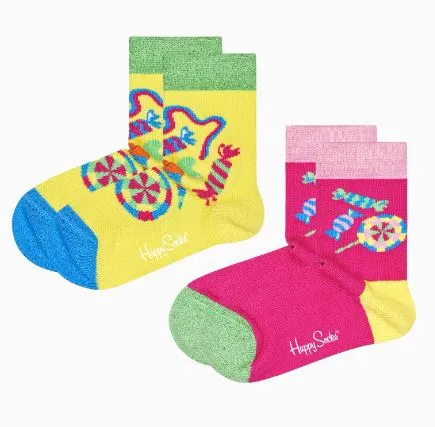 HAPPY SOCKS CHAUSSETTES KSW02 2000 Sugar jaune