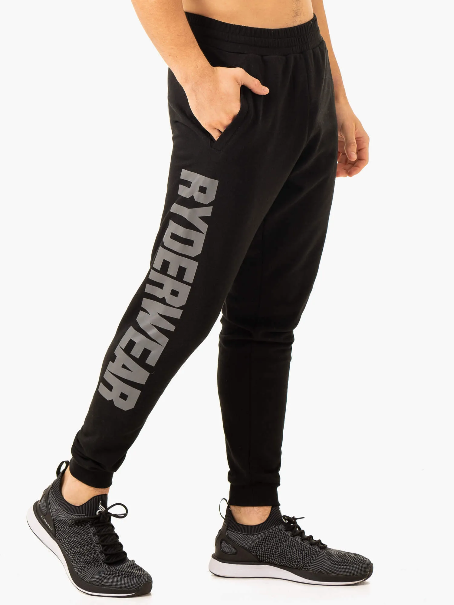 Heritage Fleece Track Pants - Black