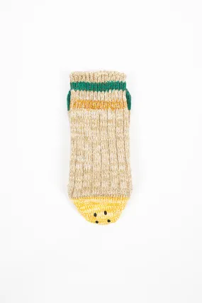 Ivy Smiley Sock Beige