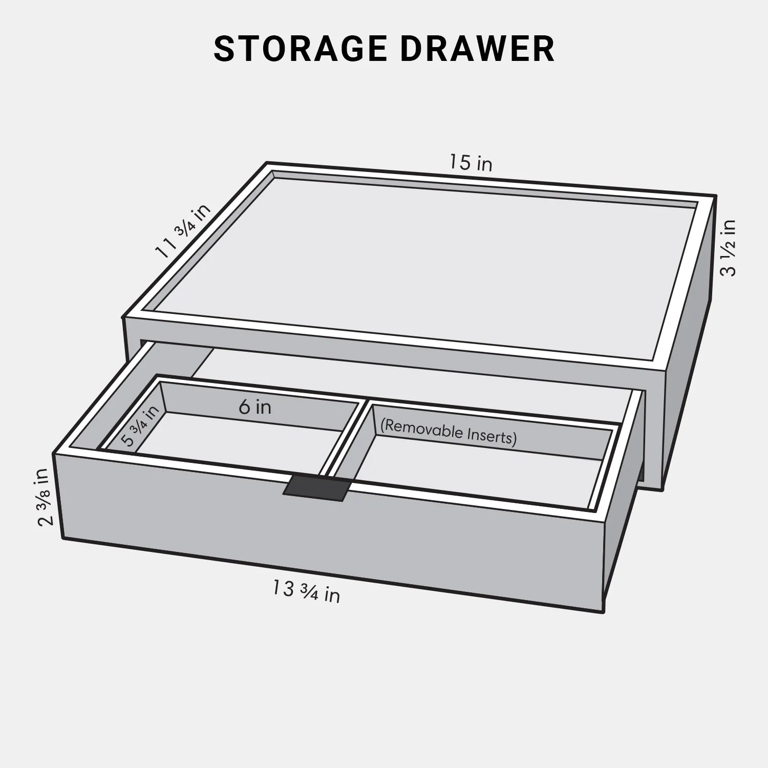 Premium Kaviso EDC Cache Valet & Drawer - Accessory Parts Only for Everyday Carry Organization