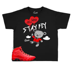 Kids Chile Red 9 Shirt - Money Over Love - Black