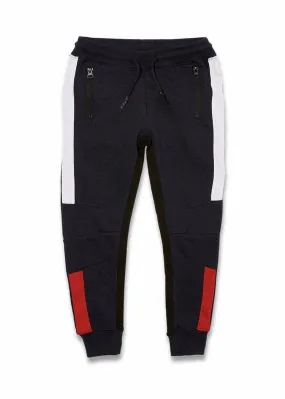 KIDS JORDAN CRAIG MILANO TRACK PANTS - NAVY