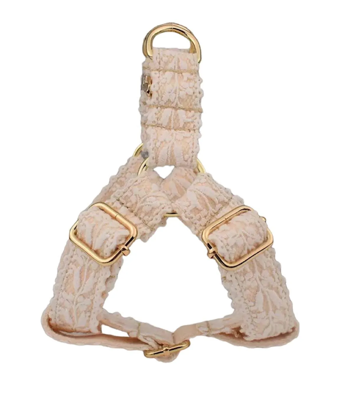 Lace Gold Dog Pet Harness And Leash