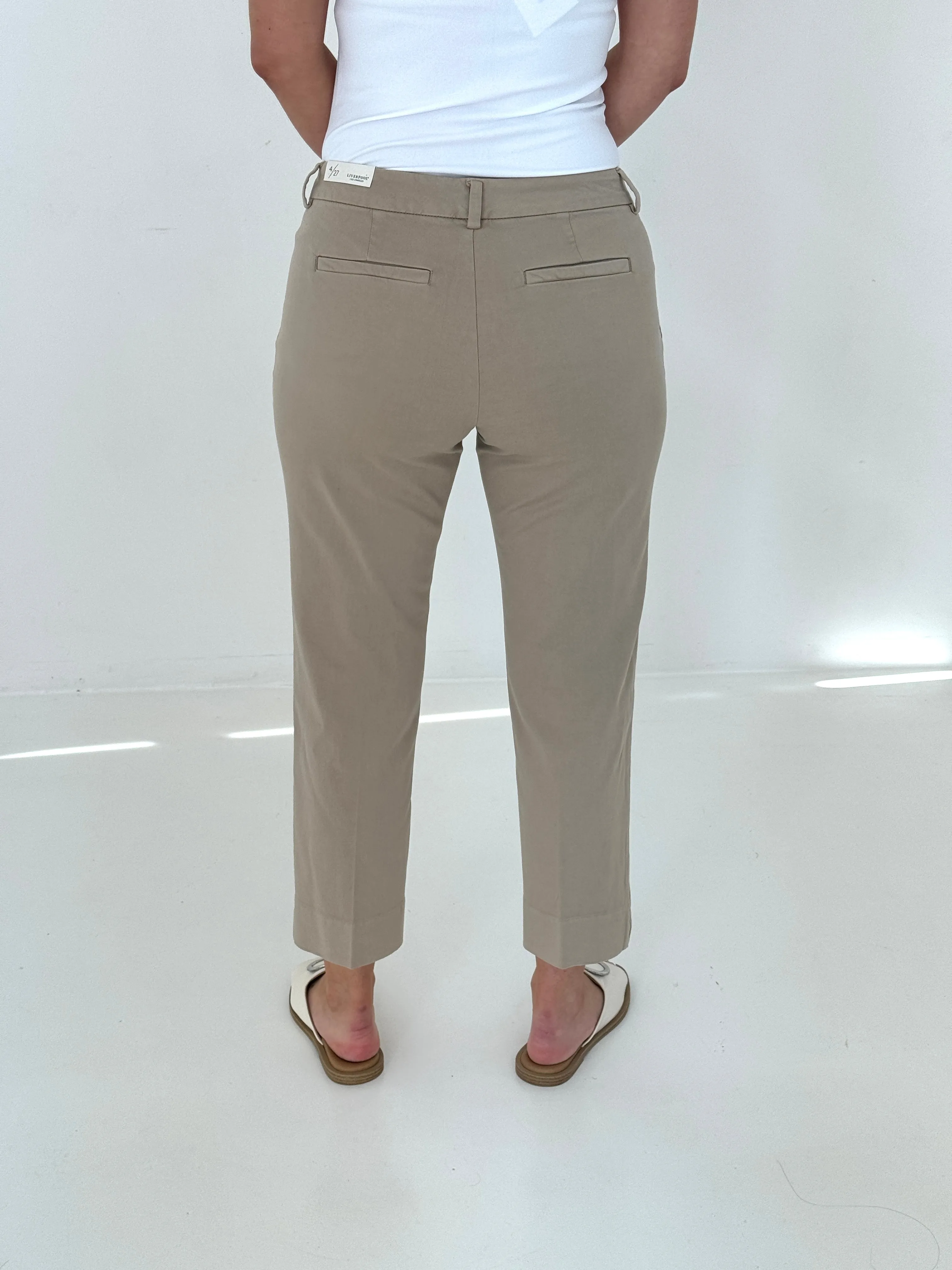 Liverpool Kelsey Trouser in Biscuit Tan