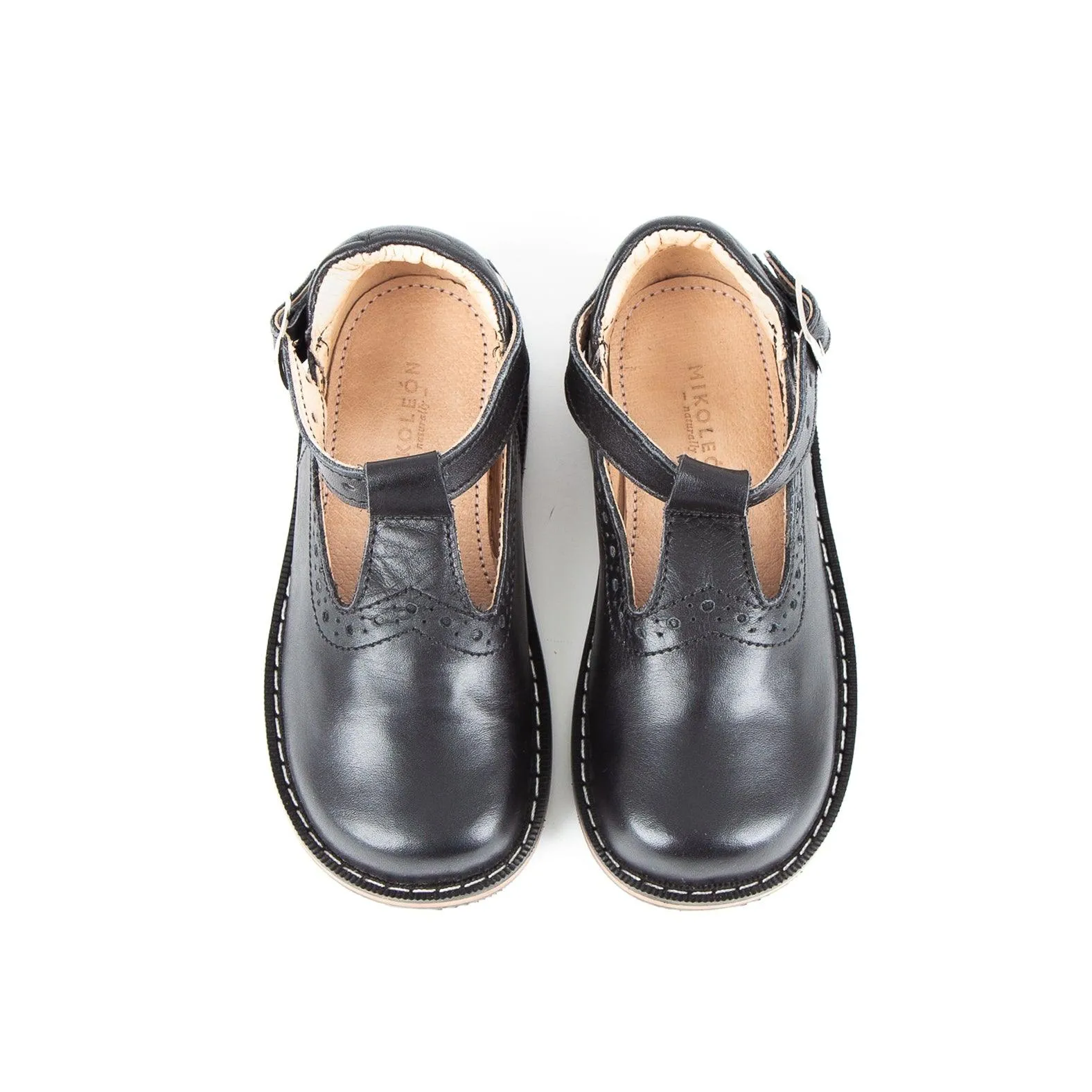 MK211007 - Mary Janes Shoes Black [Children's Leather Shoes]