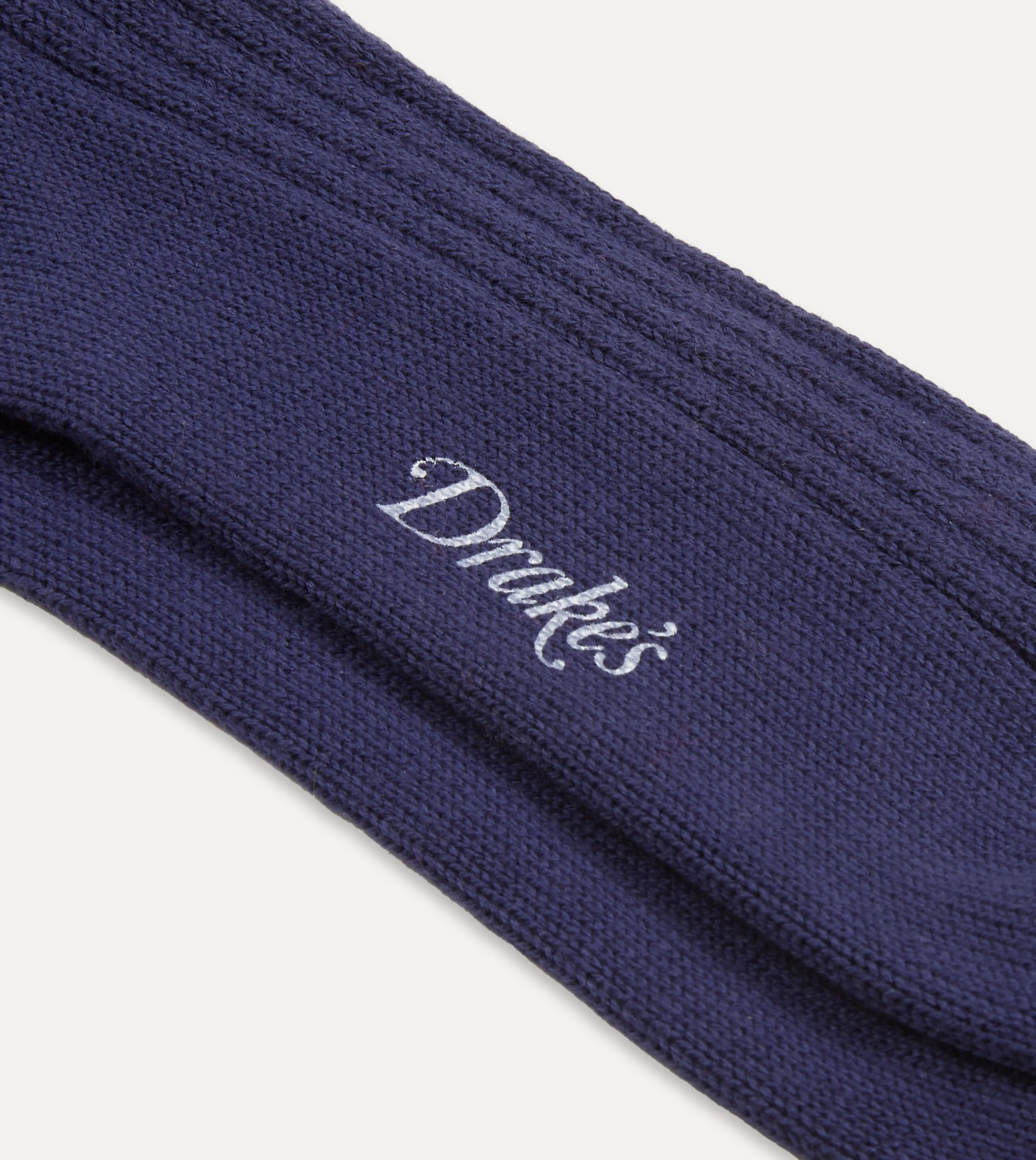 Navy Cotton Sports Socks