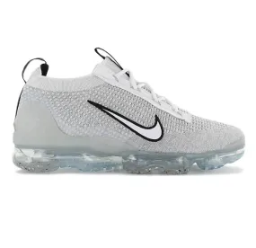 Nike Men's Air VaporMax 2021 FK Shoes - White / Black / Metallic Silver