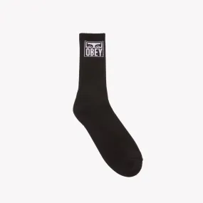 OBEY unisex medium height sock Eyes Icon Socks 100260141 black one size