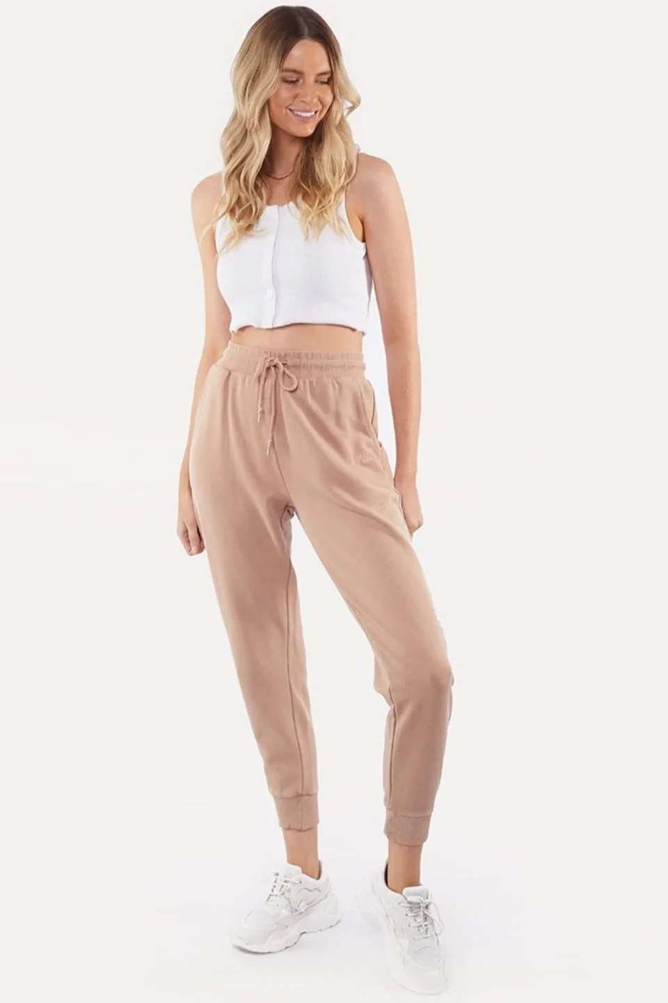 Old School Tan Track Pant