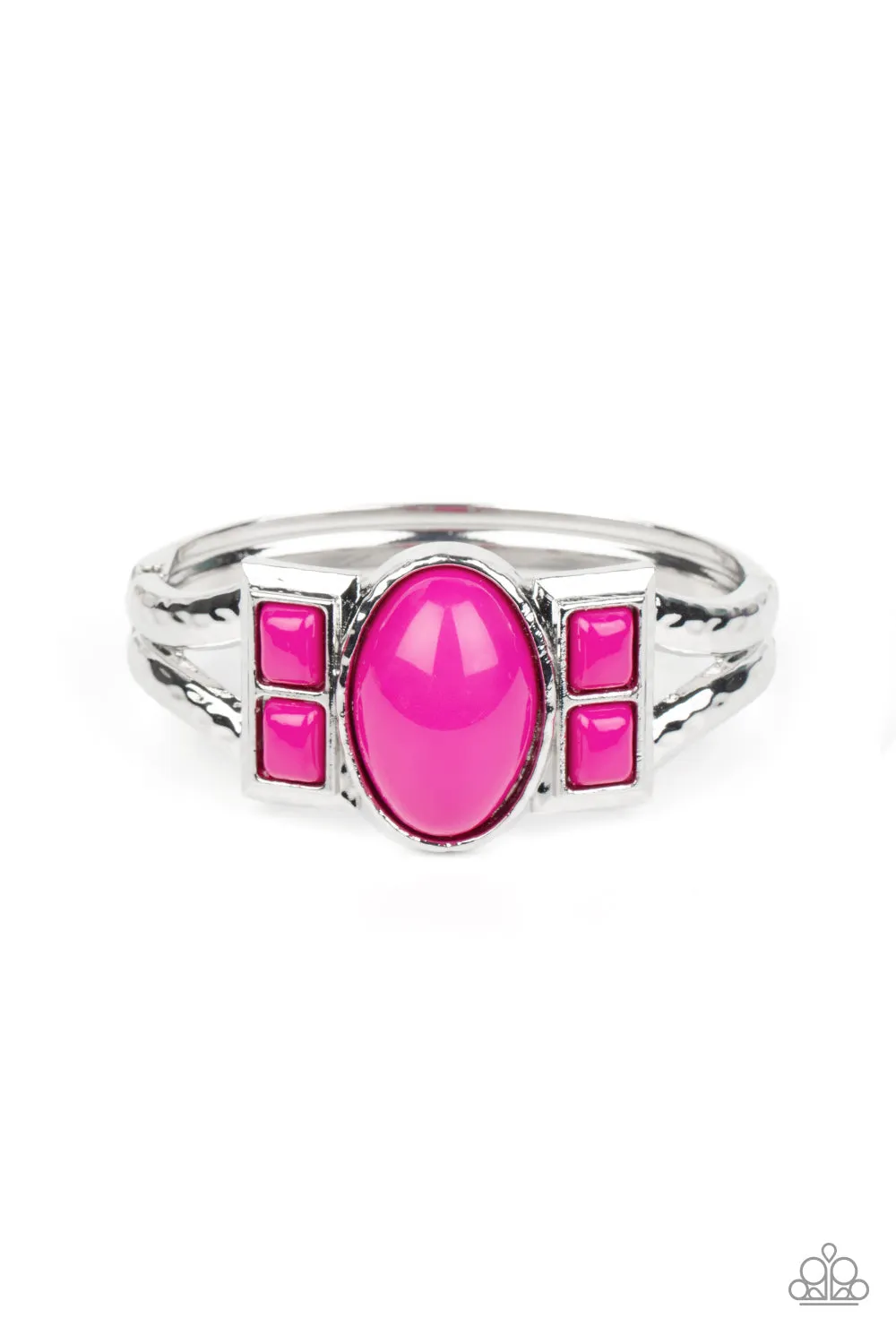 Paparazzi A Touch of Tiki - Pink Bracelet