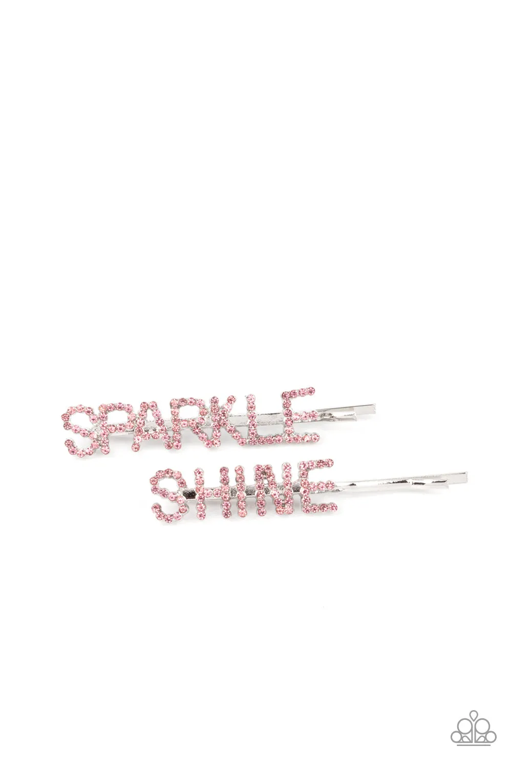 Paparazzi Accessories - Center of the SPARKLE-verse - Pink Hair Clip