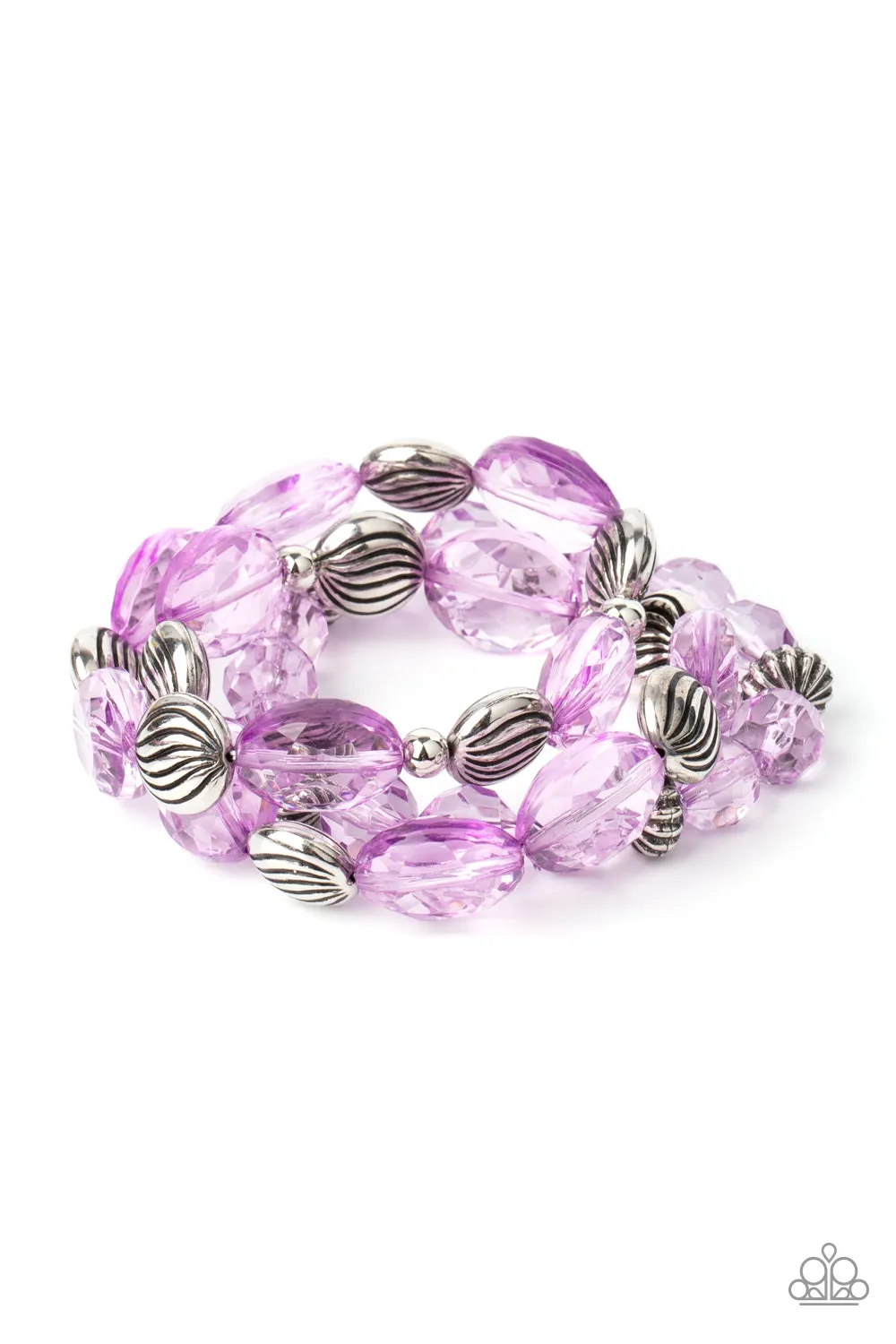 Paparazzi Accessories - Crystal Charisma - Purple Bracelet