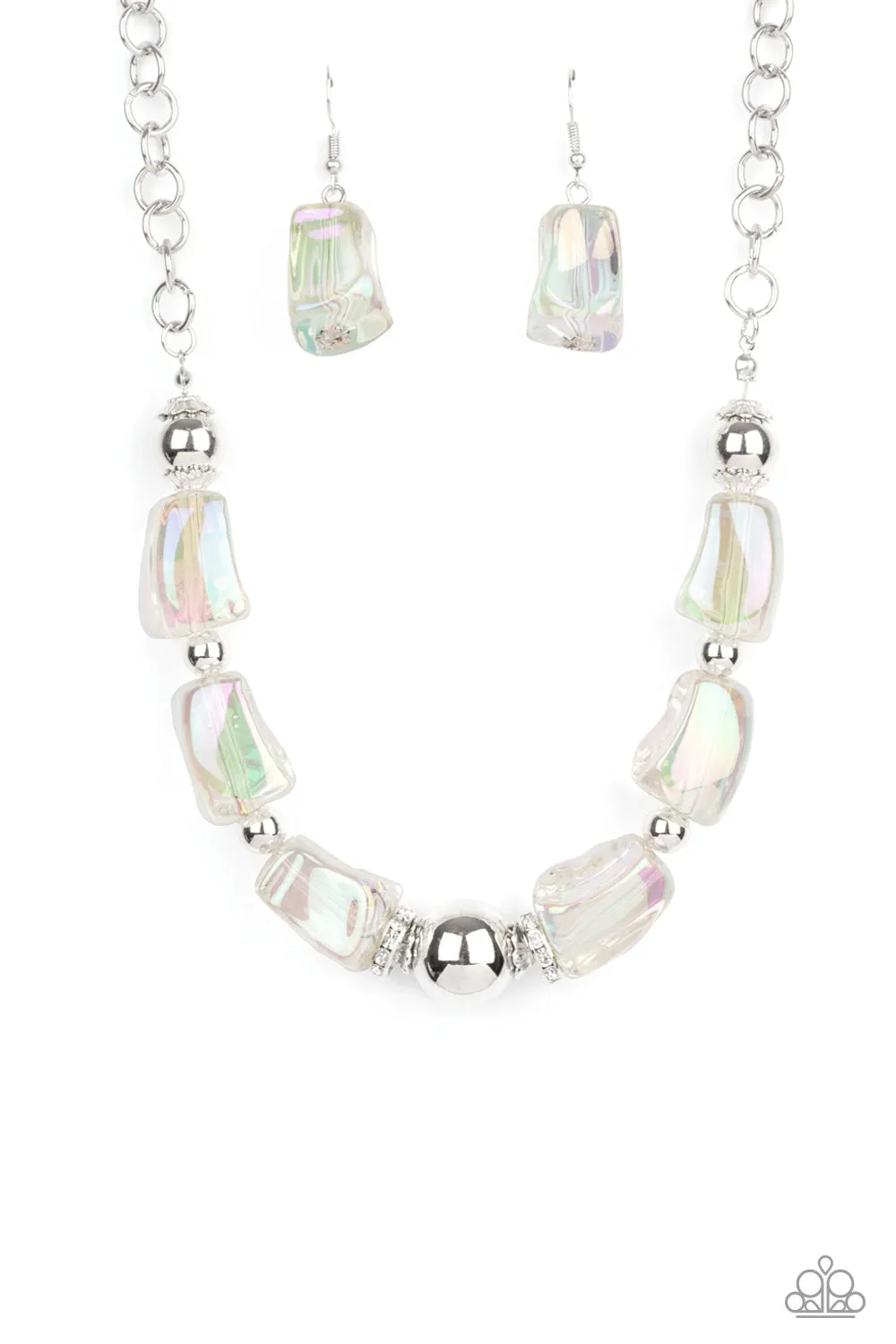 Paparazzi Accessories - Iridescently Ice Queen - Multi Necklace