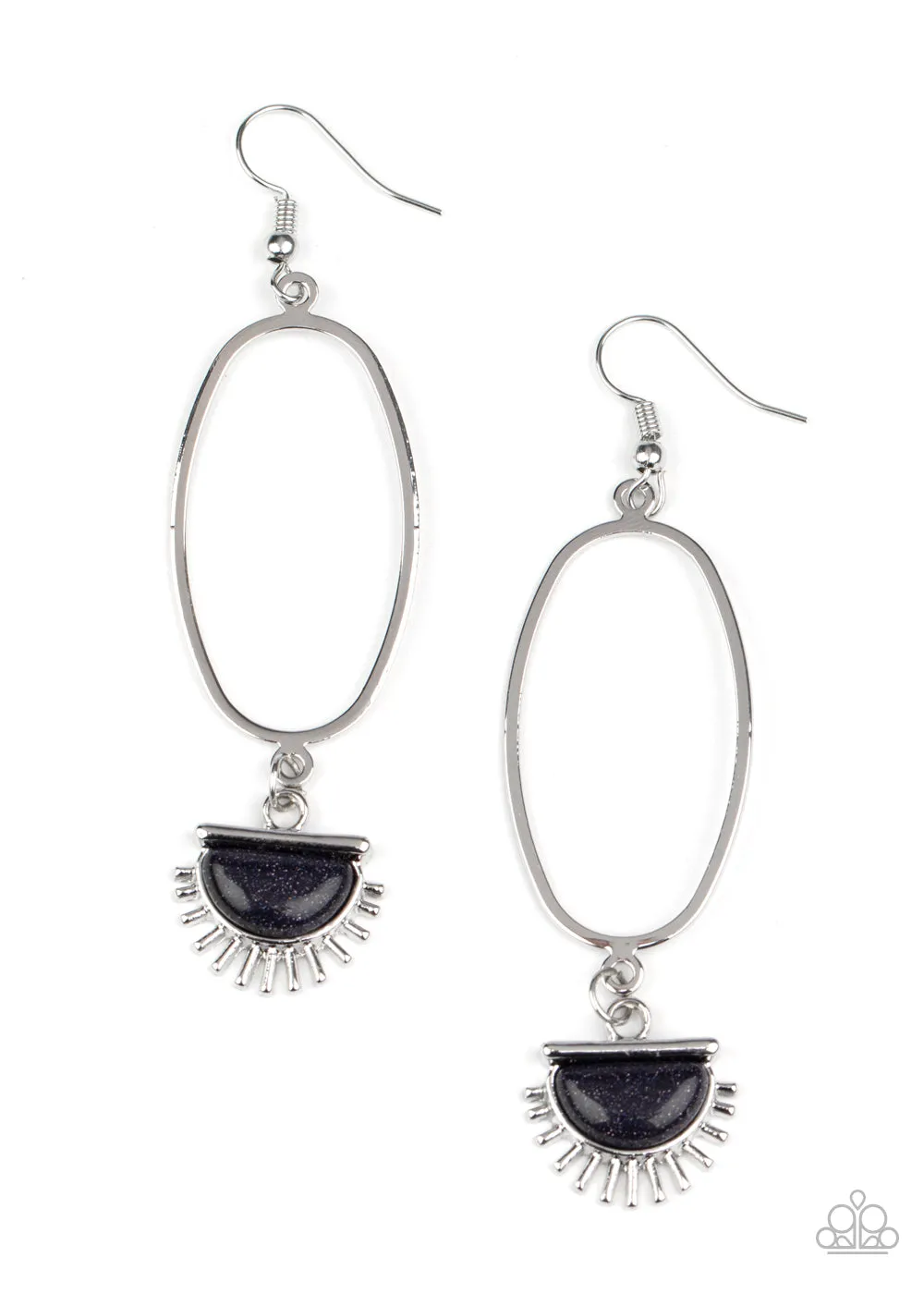 Paparazzi Accessories - SOL Purpose - Blue Earrings