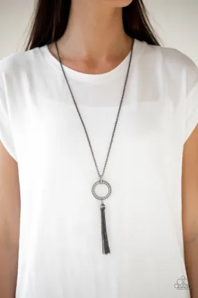 Paparazzi Accessories - Straight To The Top - Black Necklace