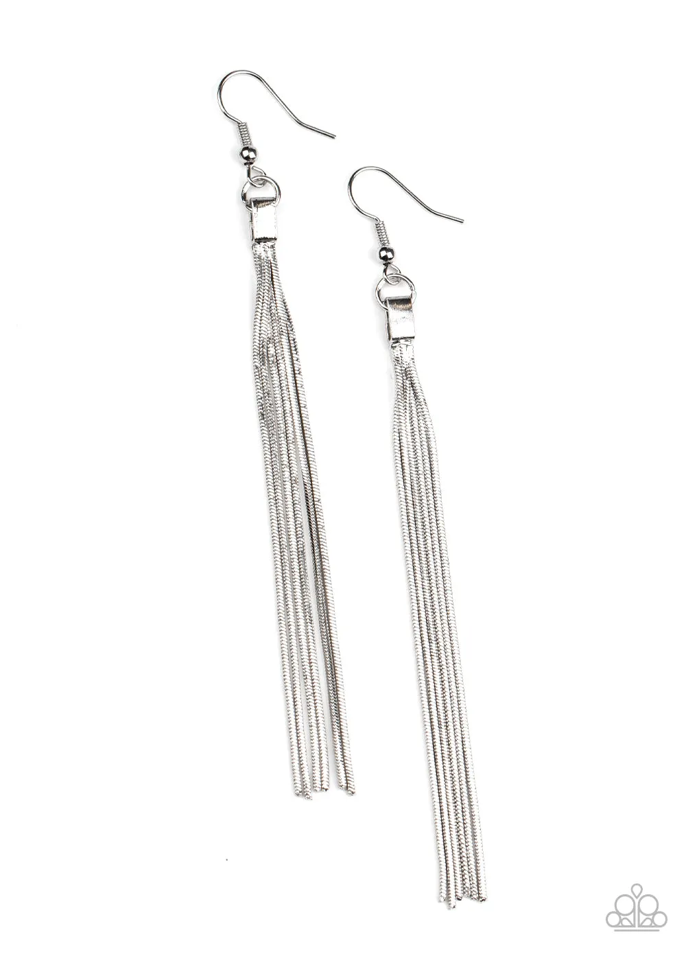 Paparazzi Accessories - Swing Into Action - Silver Earrings