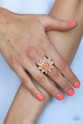 Paparazzi Blossoming Sunbeams - Orange Floral Ring