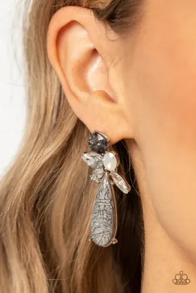 Paparazzi DIY Dazzle - Silver Post Earrings with Acrylic Backdrop