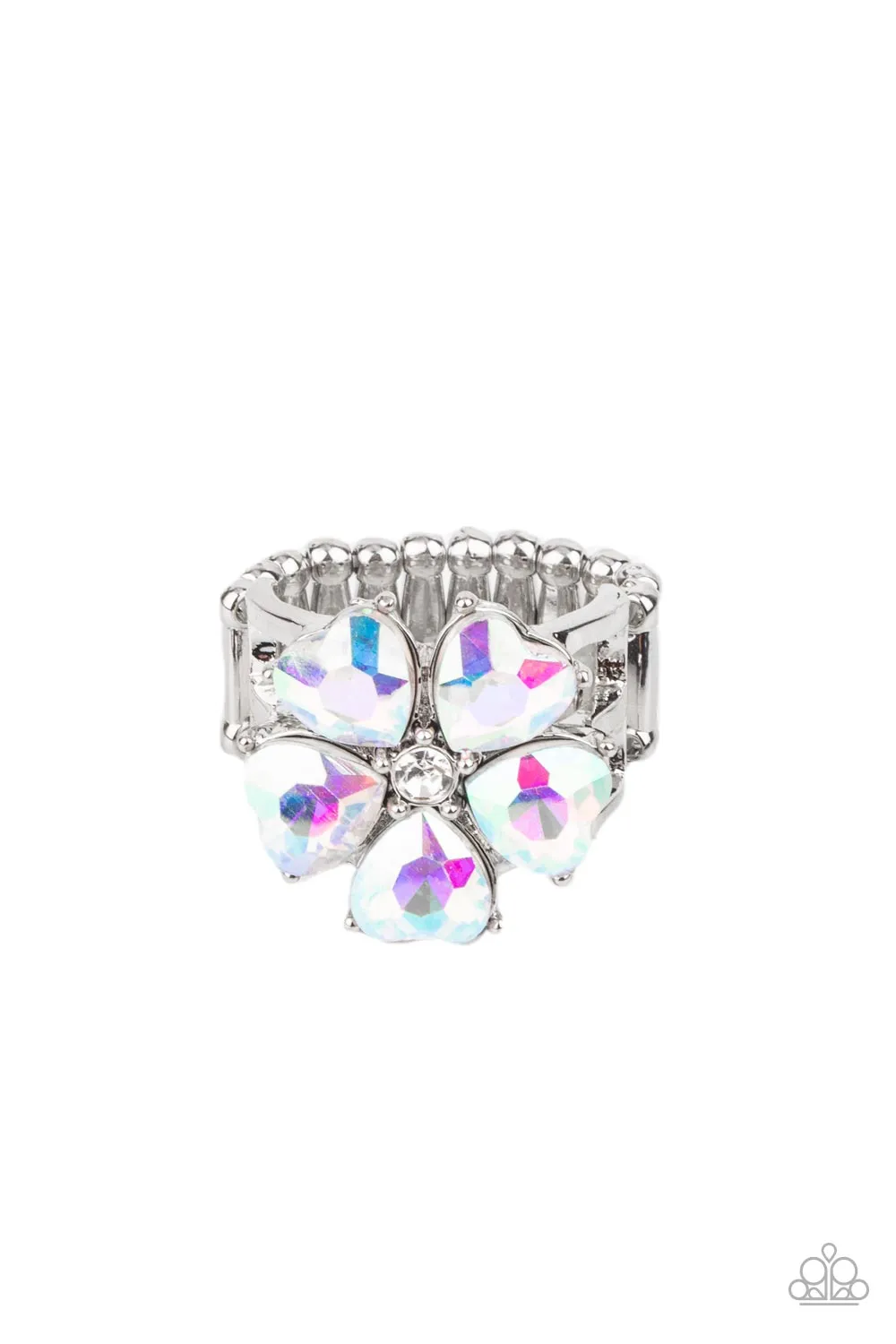 Paparazzi Minnesota Magic - Multi Iridescent Floral Bloom Ring