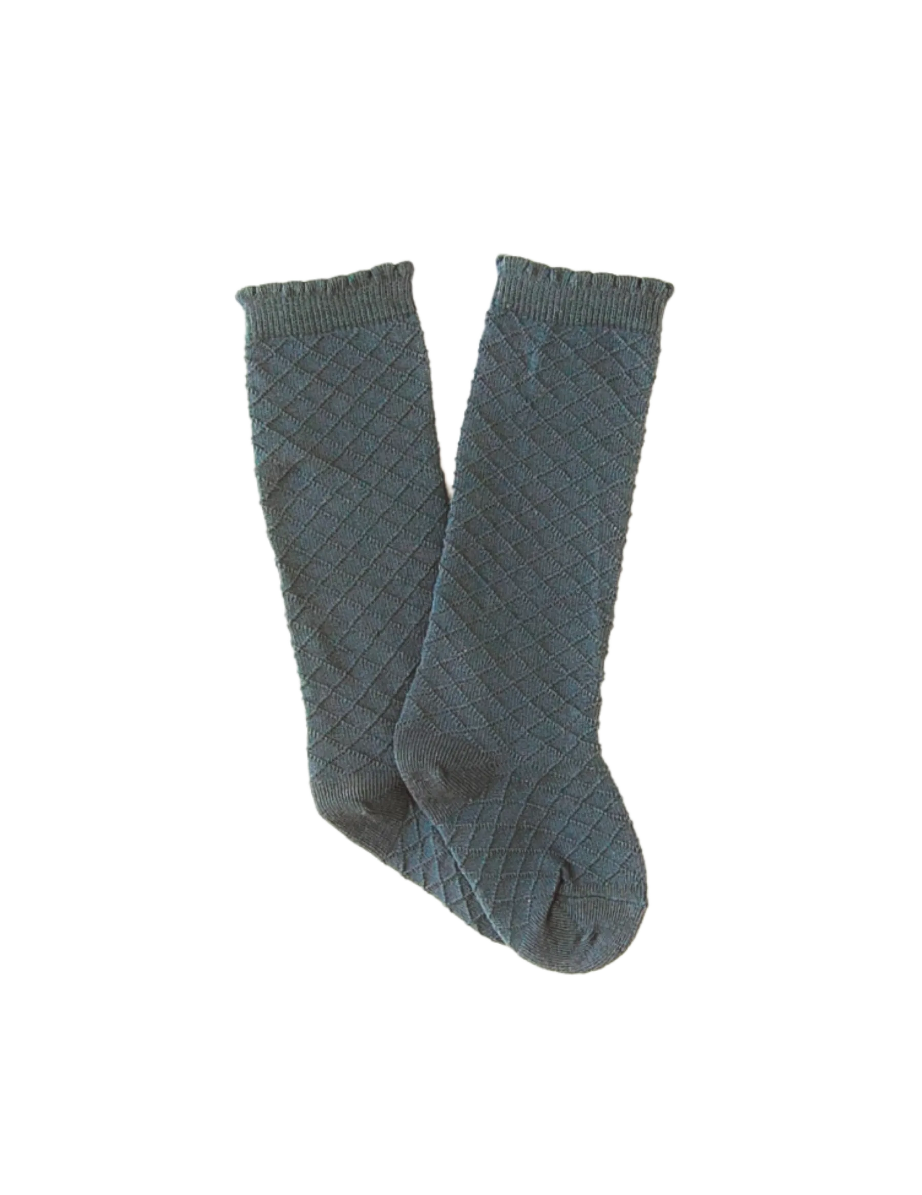 Picnic Knee-High Socks - Azure