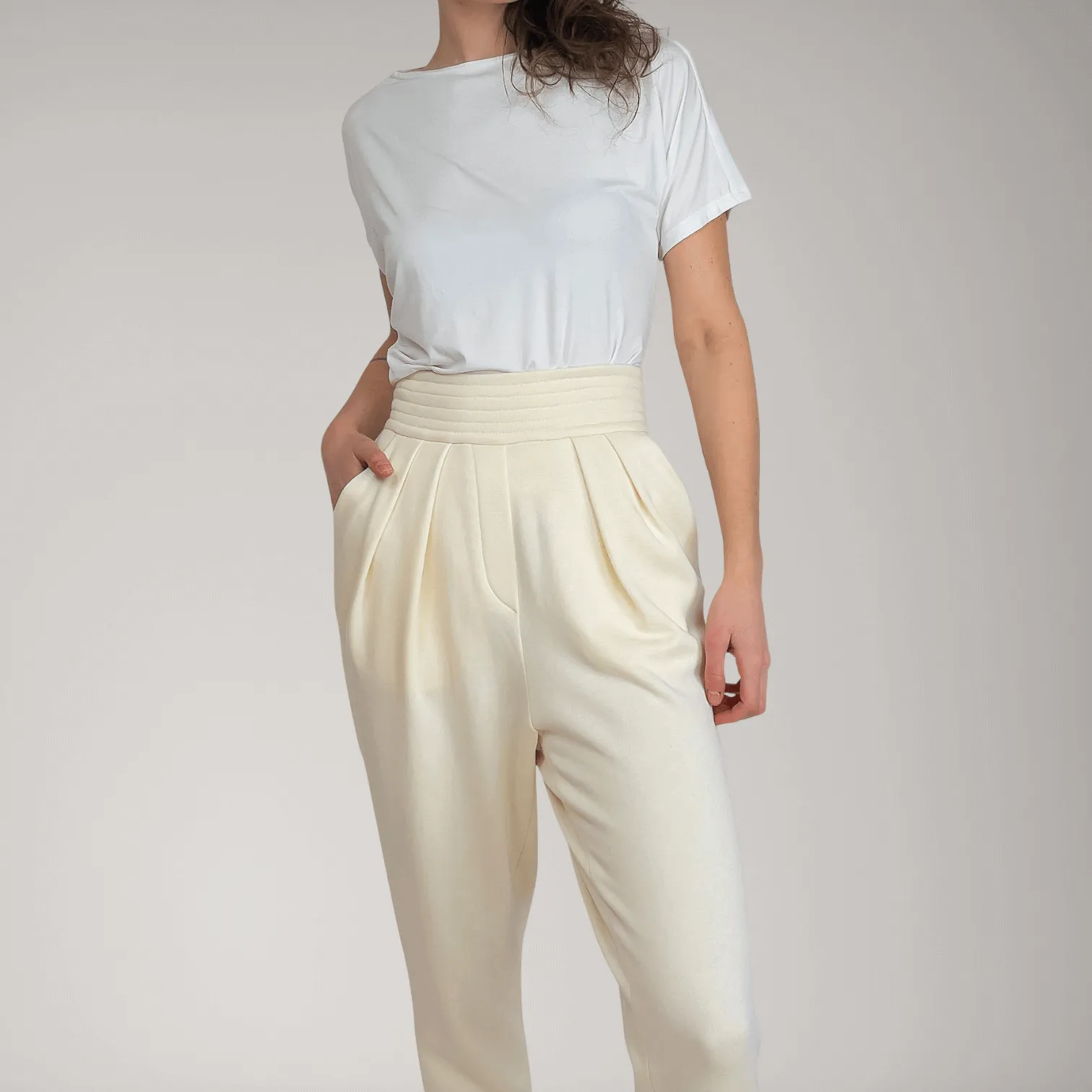 Pleated Bamboo-Cotton Fleece Tapered Track Pants | Jasper