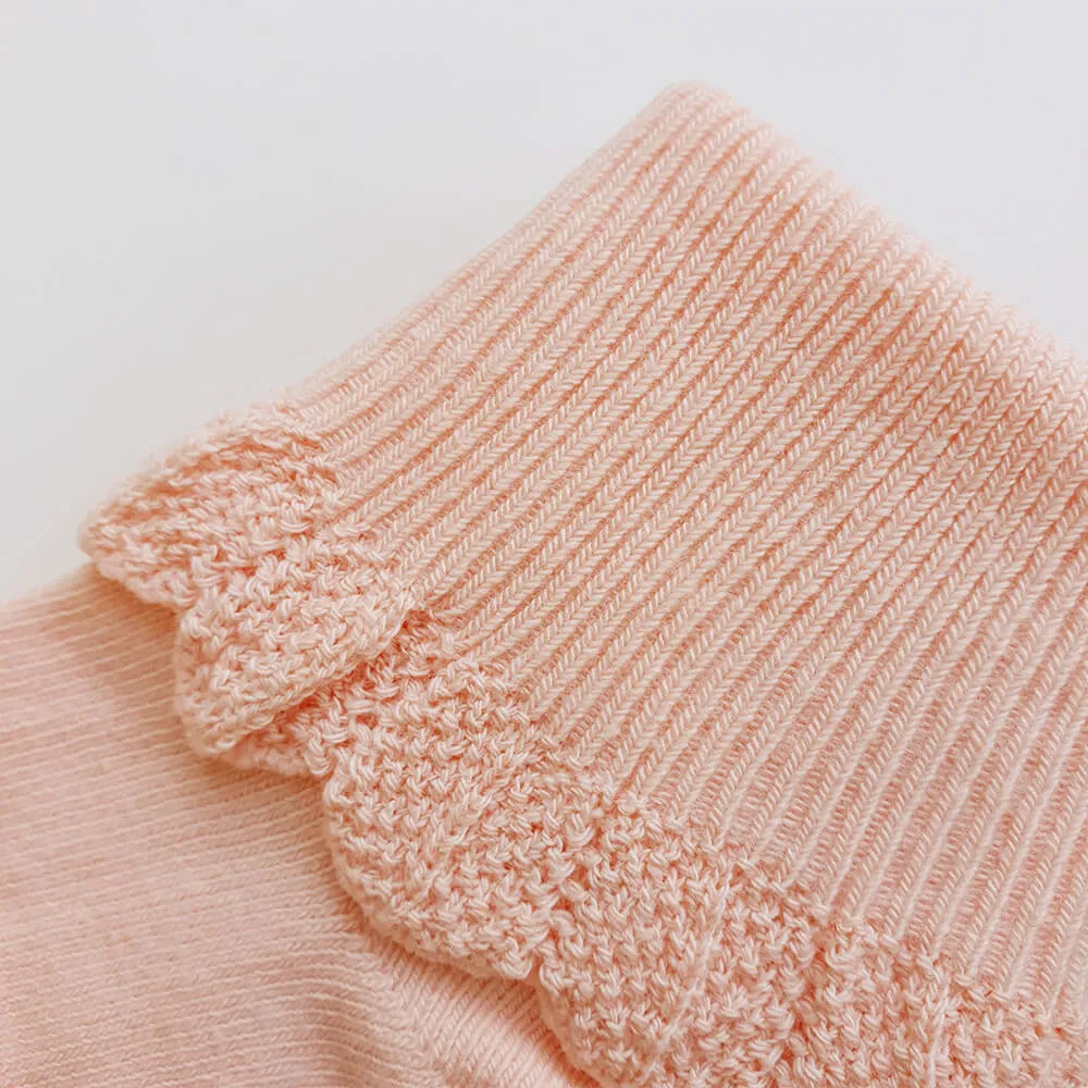 Poppie Cotton Socks - Baby Pink