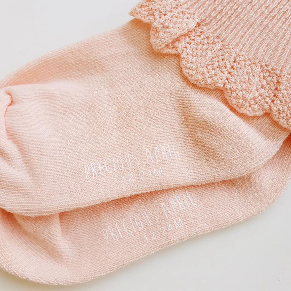 Poppie Cotton Socks - Baby Pink