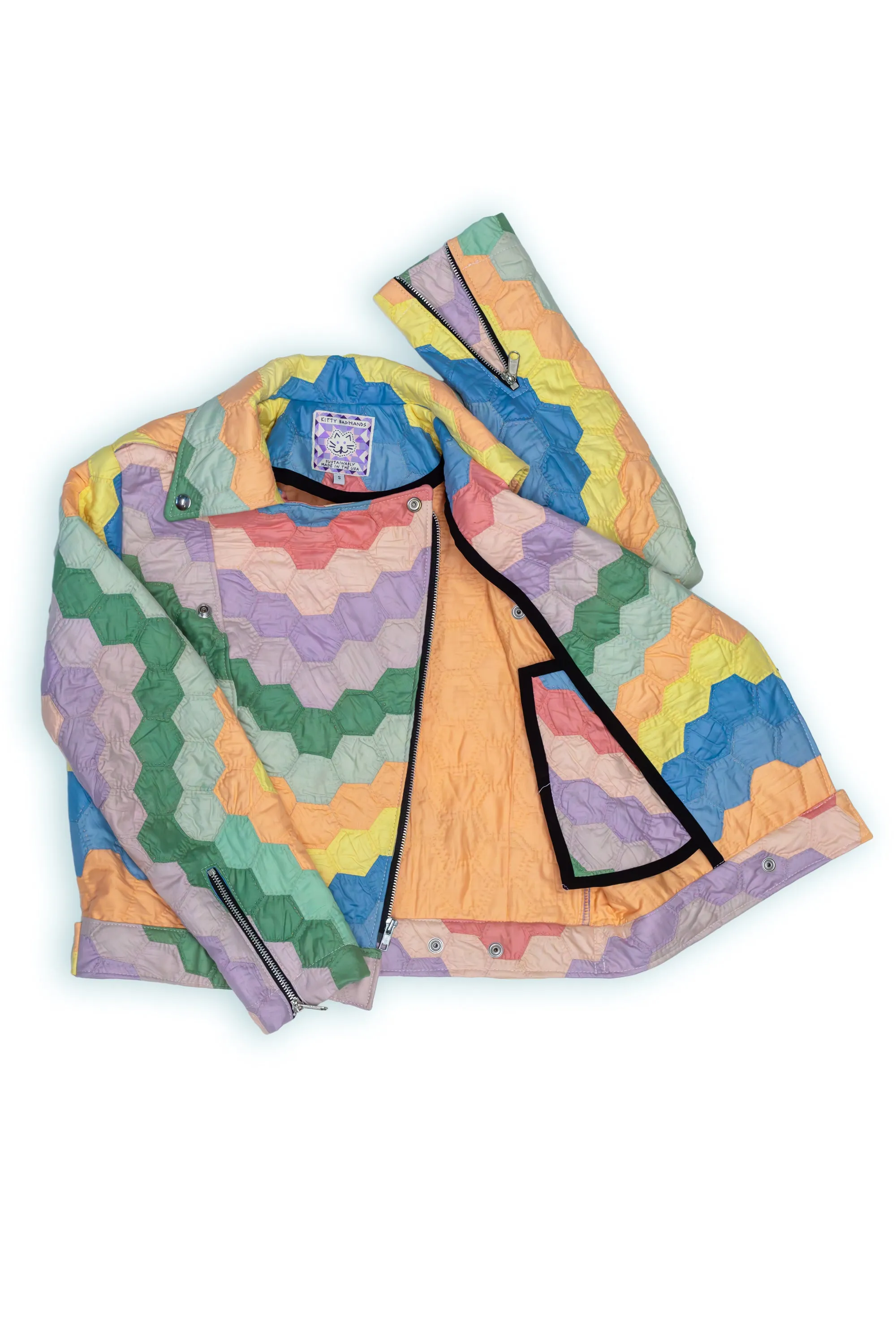 Rainbow Hexagon Adeline Jacket (Small)